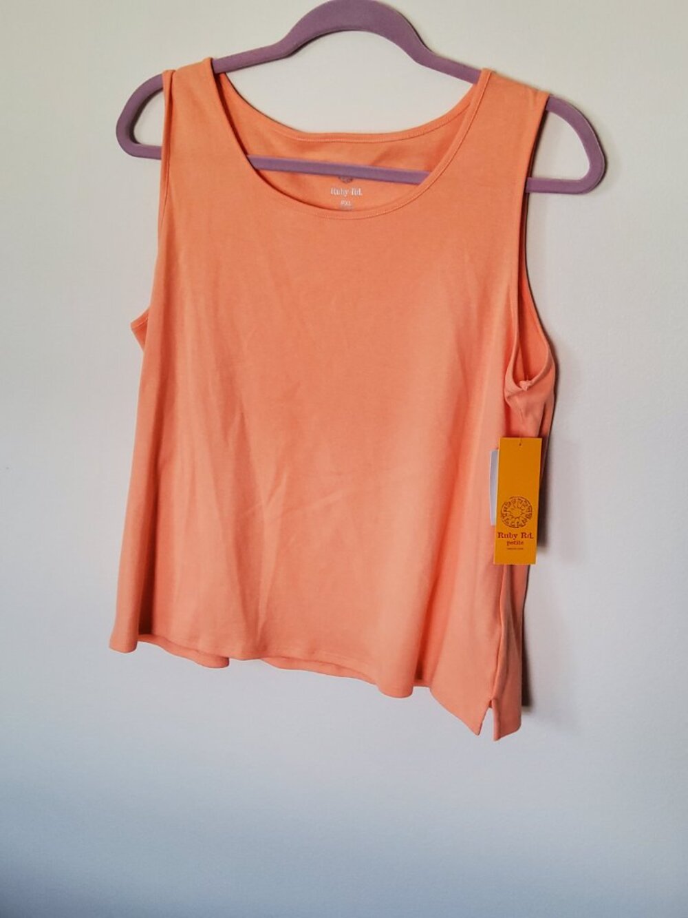 Ruby Rd Peach Tank top size PXL